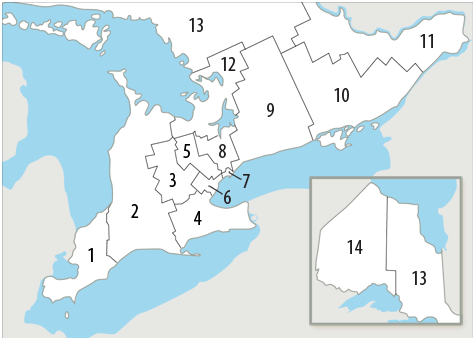 LHIN Map of Ontario
